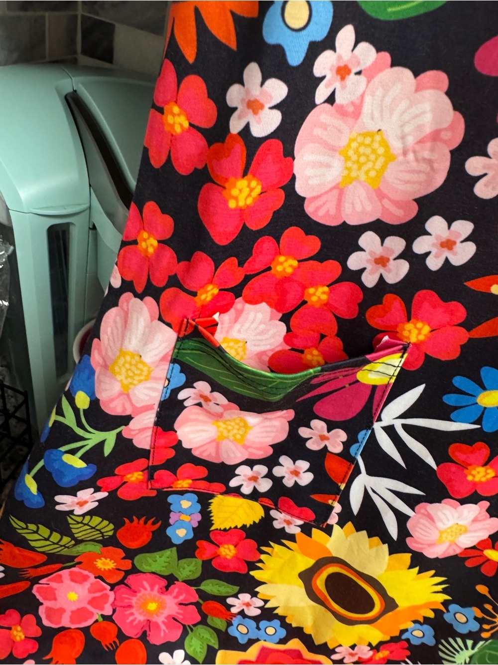 Bright Floral Tank Dress - Multicolor - Picture 8 of 11